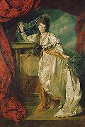 Johann Zoffany Portrait of female oil painting on canvas